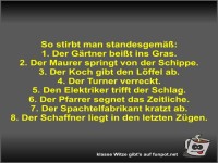 So stirbt man standesgem��