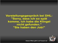 Vorstellungsgespr�ch bei DHL
