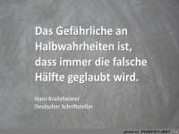 Halbwahrheiten