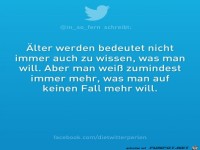 aelter werden