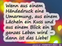dann ist es Liebe.....