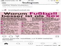 Fussball besser als sex