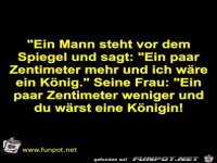 "Ein Pärchen liegt zusammen im Bett. Er: "Ich