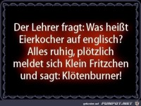 Eierkocher auf Englisch