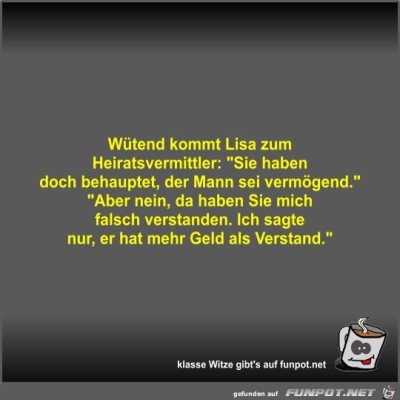 Wütend-kommt-Lisa-zum-Heiratsvermittler.jpg von Fossy
