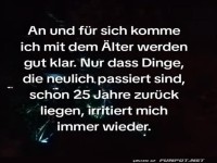 �ber das �lterwerden und Erinnerungen