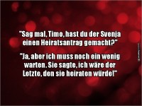 Heiratsantrag humorvoll beantwortet