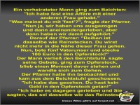 Ein verheirateter Mann ging zum Beichten