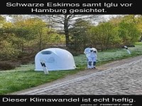 Unerwartete Begegnung im deutschen Park