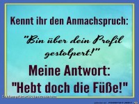 Kennt ihr den Anmachespruch