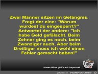 Zwei M�nner sitzen im Gef�ngnis