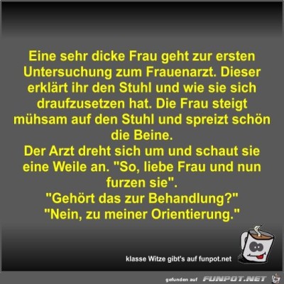 Eine-sehr-dicke-Frau-geht-zur-ersten-Untersuchung-zum....jpg von Fossy