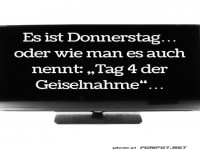 Es ist Donnerstag