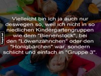 Erinnerungen an Kindergartenzeiten