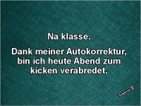 Autokorrektur Missverst�ndnis
