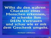Willst Du den wahren Charater...