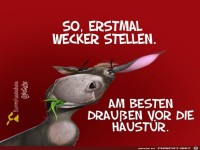 wecker stellen