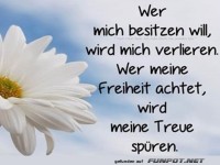 wer mich besitzen will......