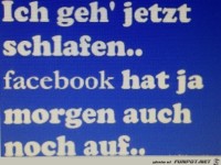 Ich geh jetzt schlafen