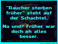Raucher sterben fr�her