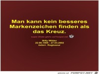 Man kann kein besseres
Markenzeichen finden als
das Kreuz