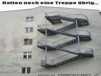 Treppe war übrig