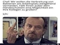 Gr��en ohne H�ndesch�tteln