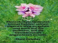 ber Mensch-Sein und Gemeinschaft nachdenken