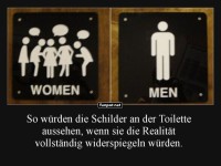 Die Wahrheit hinter Toilettenschildern