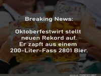 Bierzapfen auf Weltrekord-Niveau!