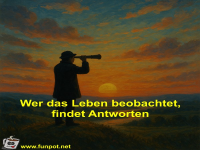 Wer das Leben beobachtet, findet Antworten