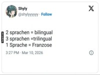 Einsprachig, franz�sisch und stolz!