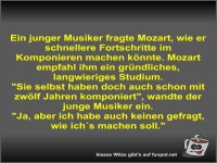 Ein junger Musiker fragte Mozart