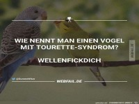 Vogel mit Tourette