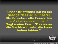 Unser Brieftr�ger hat zu mir gesagt