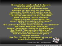Ein Australier macht Urlaub in Bayern