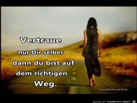 Vertraue nur dir selber