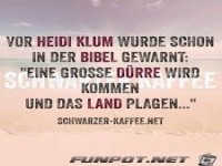vor Heidi Klum wurde schon in der Bibel gewarnt