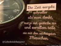 die zeit vergeht schneller