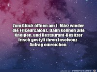 Zum Glück öffnen die Friseursalons wieder