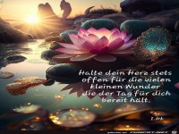 Halte dein Herz stets offen