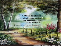 Wer l�chelt statt toben