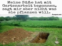 Unerwarteter Gartenplan