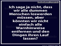 Warnhinweise entfernen