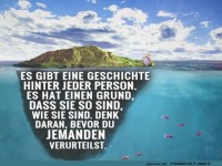 Es gibt immer eine Geschichte