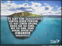 Es gibt immer eine Geschichte