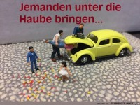 unter die Haube bringen