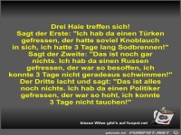 Drei Haie treffen sich!