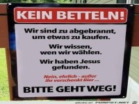 Nicht betteln