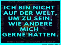 Ich bin wie ich bin